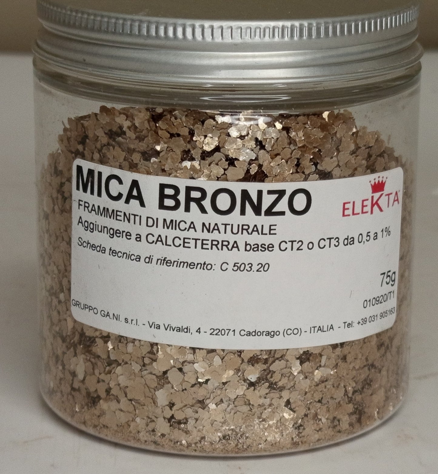 MICA BRONZO 75 GR ELEKTA