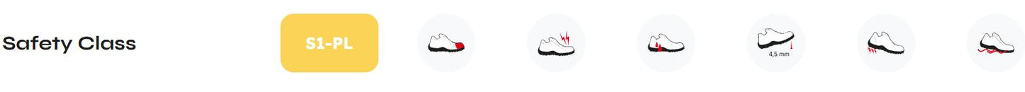 SCARPA ANTINFORTUNIO TRAKKING BASSO CILENTO 1800S1PL FO SR BLU