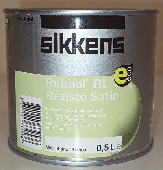 RUBBOL BL REZISTO SATIN WHITE 0,5 LT