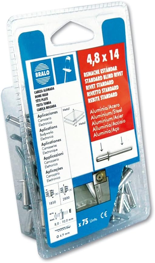 BLIST RIVETTO 4,0X20 AL/AC  BRALO pz 80