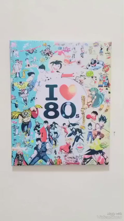 "I LOVE 80 (CARTOONS CULT)" PEZZO UNICO