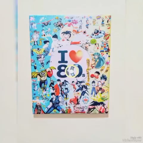 "I LOVE 80 (CARTOONS CULT)" PEZZO UNICO