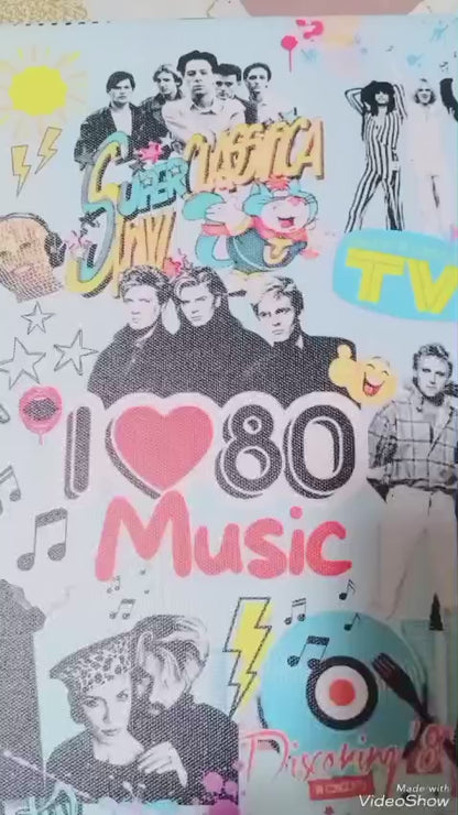 "I LOVE 80 (MUSIC)" PEZZO UNICO