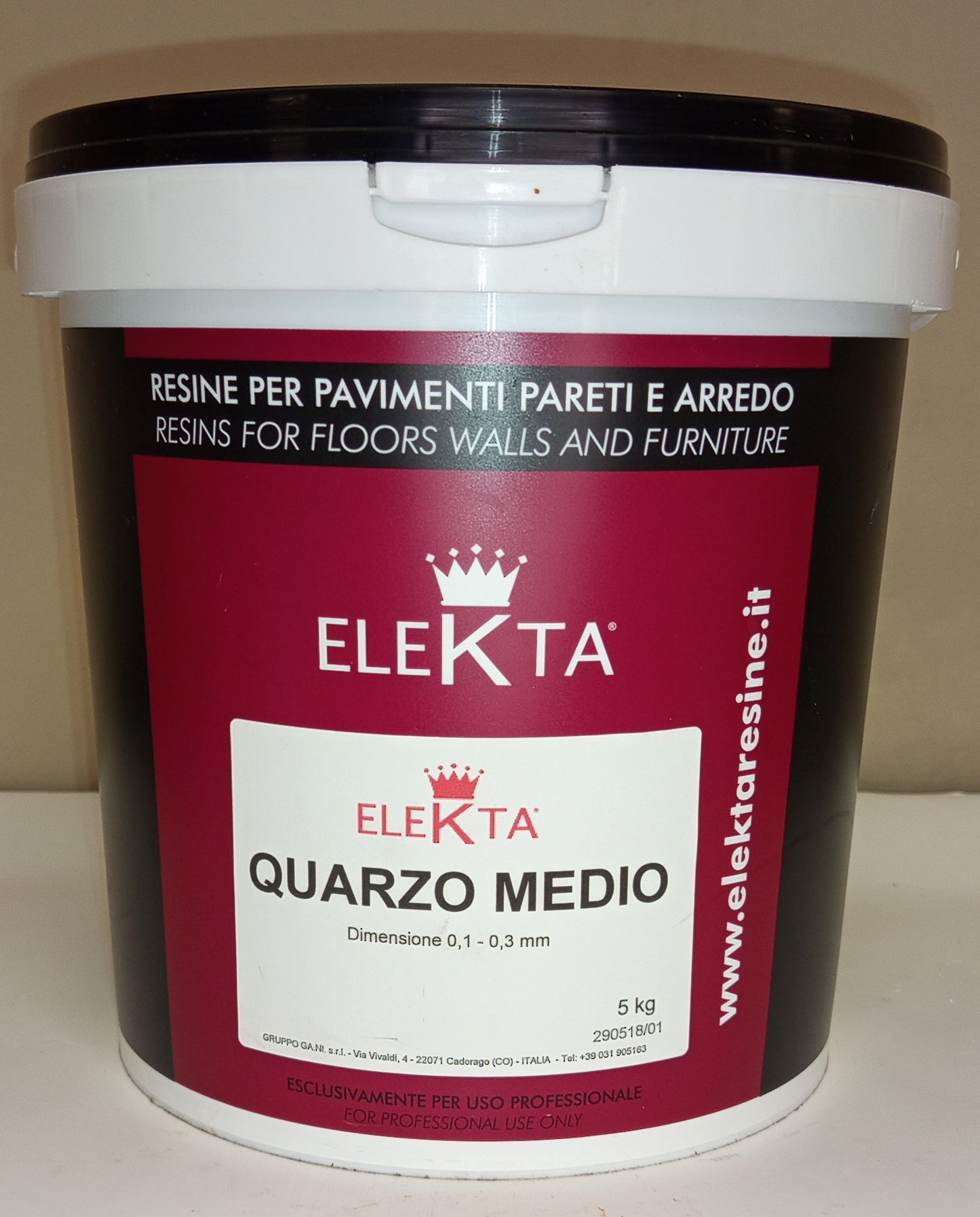 QUARZO MEDIO IN POLVERE 0.1/0.3 KG 5 ELEKTA